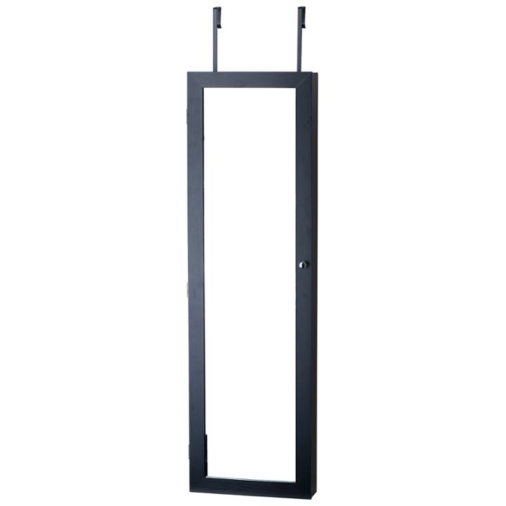 Over The Door Mirrored Jewelry Armoire