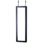 Over The Door Mirrored Jewelry Armoire
