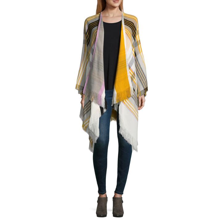 Mixit Plaid Wrap