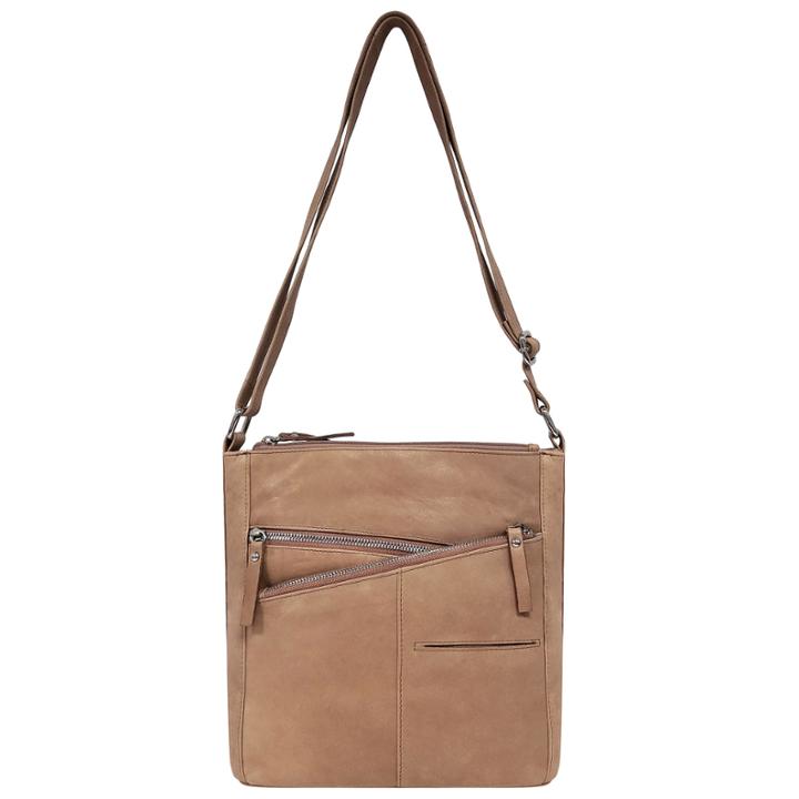 East 5th Cross Zip Leather Bucket Bag