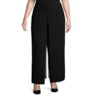 Scarlett Loose Fit Crepe Pull-on Pants - Plus