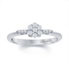 Enchanted Disney Fine Jewelry 1/4 C.t.t.w. Diamond 10k White Gold Cinderella Carriage Ring