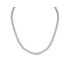 Diamond Blossom 4 Ct. T.w. Diamond Cluster Sterling Silver Tennis Necklace