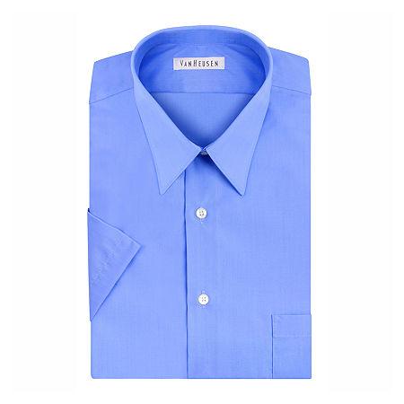 Van Heusen Short-sleeve Poplin Dress Shirt
