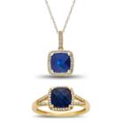 Womens 2-pc. Blue Sapphire 10k Gold Jewelry Set