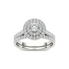 1 Ct. T.w. Diamond 10k White Gold Bridal Set Ring