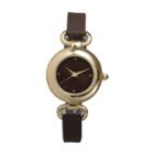 Olivia Pratt Womens Brown Strap Watch-40055brown