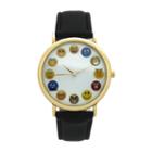 Olivia Pratt Unisex Black Strap Watch-17477black