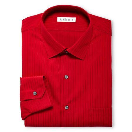 Van Heusen Satin Stripe Dress Shirt