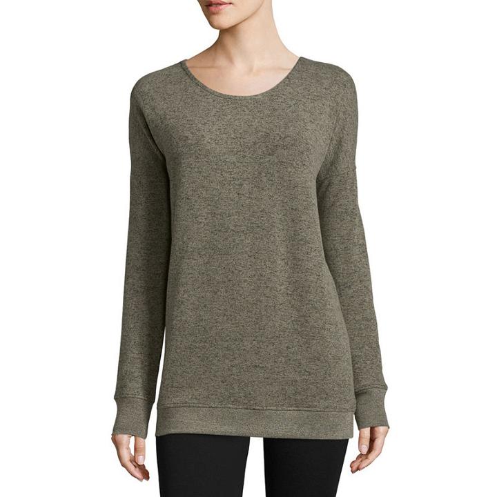 Flirtitude Criss Cross Back Tunic Top - Juniors