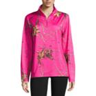 Mossy Oak 1/4 Zip Hot Pink Shirt