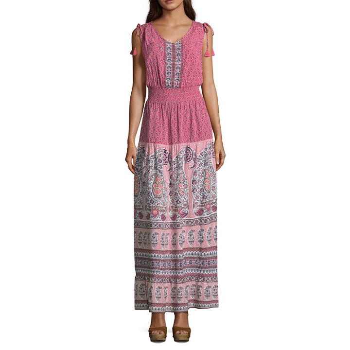 Liz Claiborne Sleeveless Floral Maxi Dress