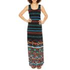 Ronni Nicole Sleeveless Lace Bordered Maxi Dress