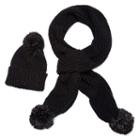 Mixit Shine Tinsel Pom Beanie And Scarf 2-pc. Cold Weather Set