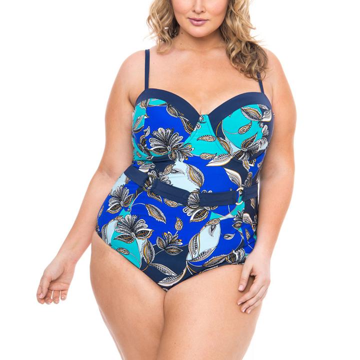 Boutique + Paisley One Piece Swimsuit Plus