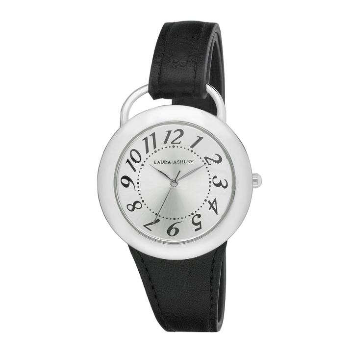 Laura Ashley Womens Black Strap Watch-la31030bk