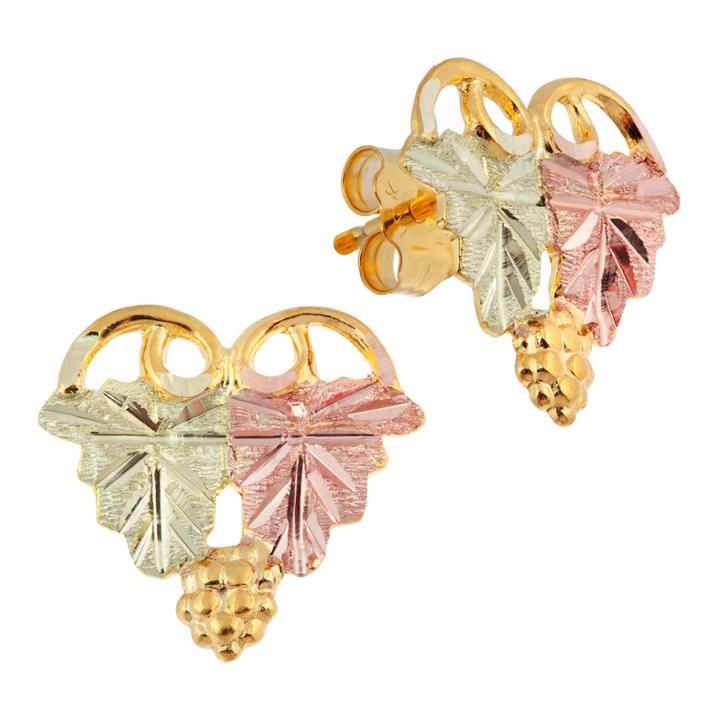 Black Hills Gold Landstroms 14k Gold Stud Earrings