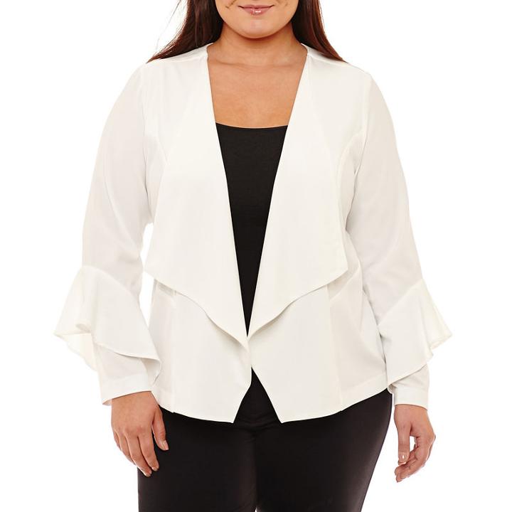 Boutique + Bell Sleeve Blazer - Plus