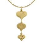 Infinite Gold&trade; 14k Yellow Gold 3-heart Pendant Necklace