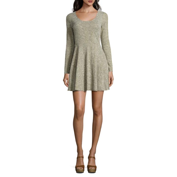 Love And Let Love Long Sleeve A-line Dress-juniors