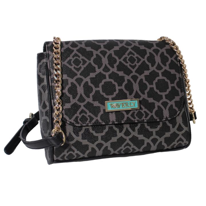 Waverly Lattice Flap Crossbody Bag