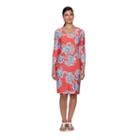 Lark Lane Must Haves Iii 3/4 Sleeve Floral Shift Dress