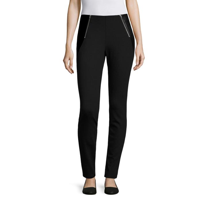 A.n.a Zipper Seamed Ponte Leggings