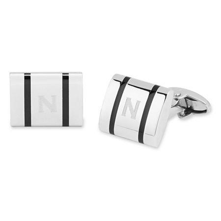 Personalized Polished Stainless Steel Cuff Links