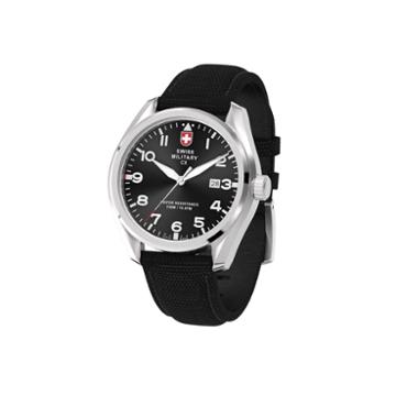 Swiss Military By Charmex Pilot Mens Black Strap Watch-78333 11 A