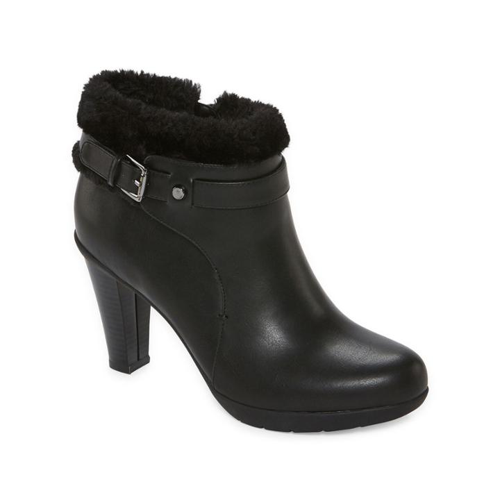 Liz Claiborne Scrappy Heeled Ankle Booties - Wide