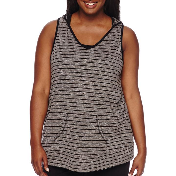 City Streets Sleeveless Hoodie - Juniors Plus