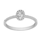 Promise My Love Womens 1/4 Ct. T.w. Round White Diamond Sterling Silver Promise Ring