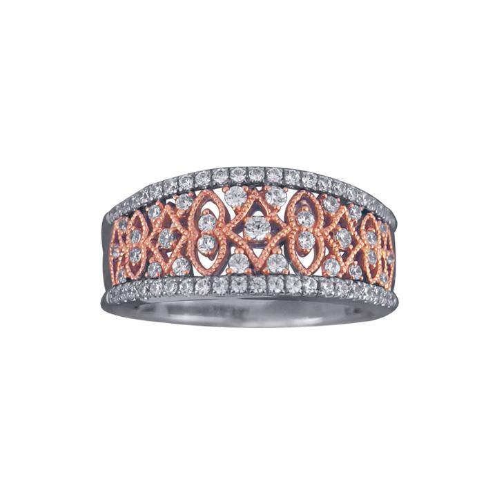 1/2 Ct. T.w. Diamond 10k Two-tone Gold Ring