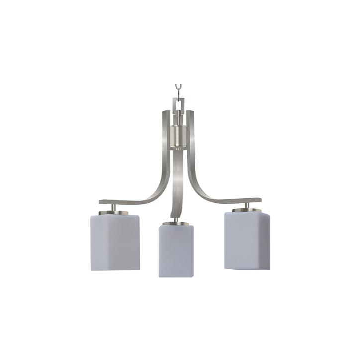 Chianna 3-light Silver Chandelier