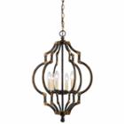 Wooten Heights 27.5 Inch Tall Metal Pendant In Iron Antique Gold Finish