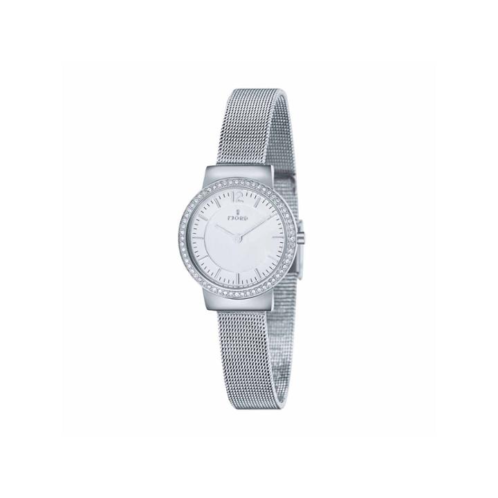 Fjord Mesh Band Womens Silver Tone Expansion Watch-fj-6034-22