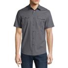 Claiborne Short Sleeve Button-front Shirt
