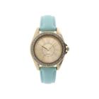 Womens Crystal-accent Mint Strap Watch