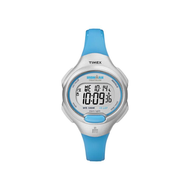 Timex Ironman Womens Blue Resin Strap Chronograph Sport Watch T5k739