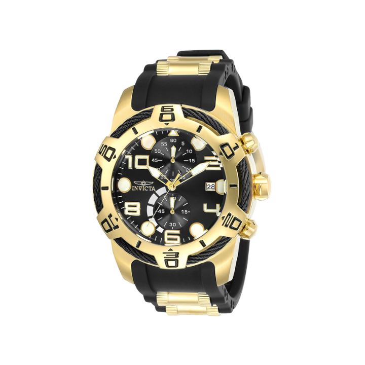 Invicta Bolt Mens Black Strap Watch-24218