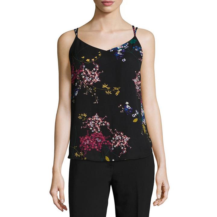 Worthington Woven Tank Top-petite