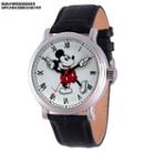 Disney Mickey Mouse Mens Black Strap Watch-wds000609