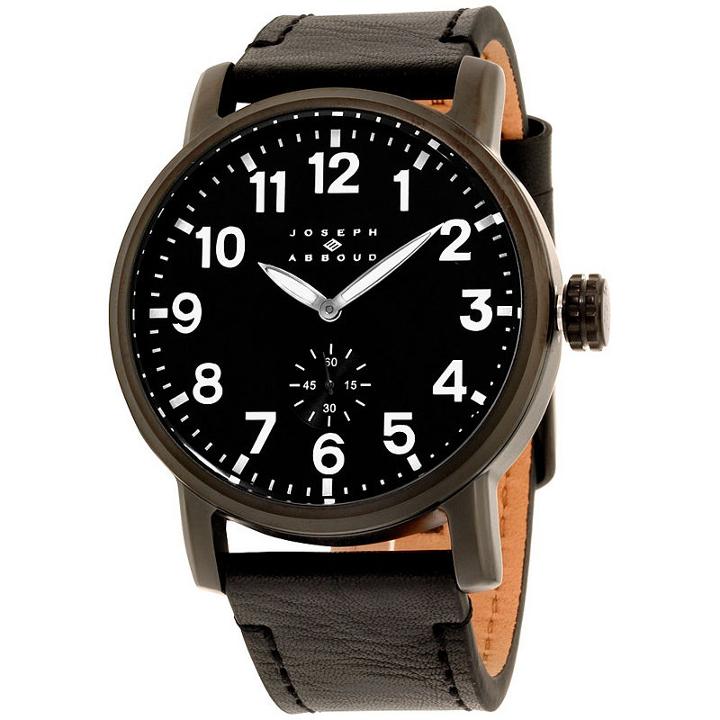 Joseph Abboud Mens Black Strap Watch-ja3211bk648-362