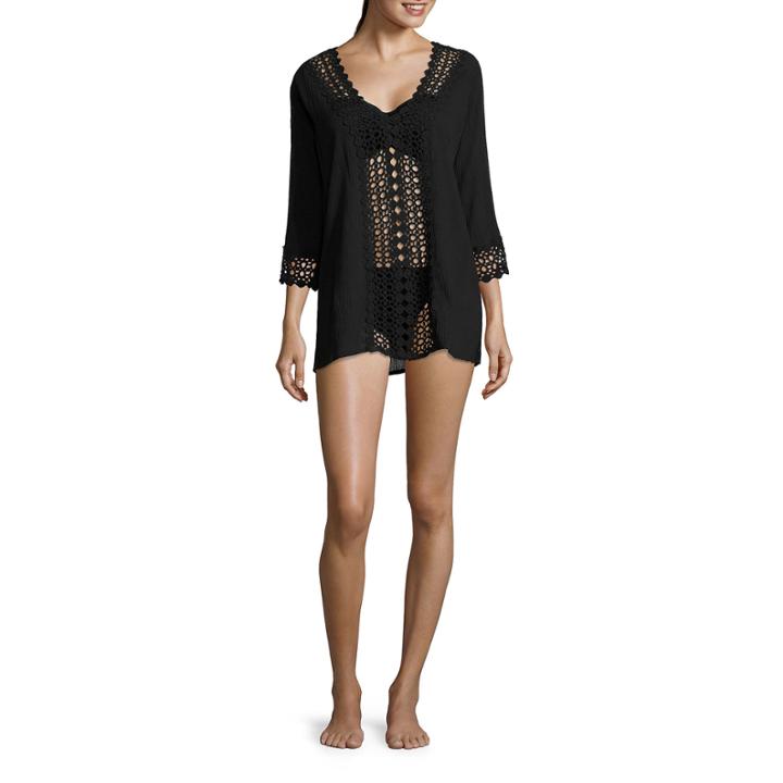 A.n.a Solid Rayon Dress
