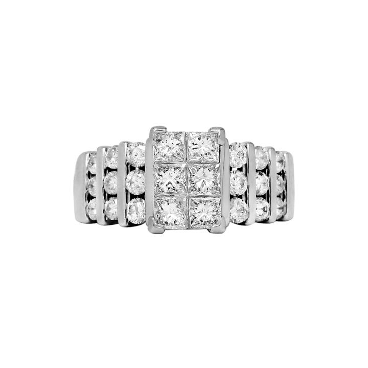 Limited Quantities 2 Ct. T.w. Diamond 14k White Gold Engagement Ring