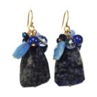 Rox By Alexa Blue Gemstone Cluster Earrings