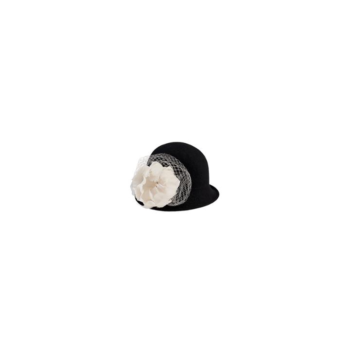 San Diego Hat Company Wool Felt Cloche With Flower Trim And Jewel Detail