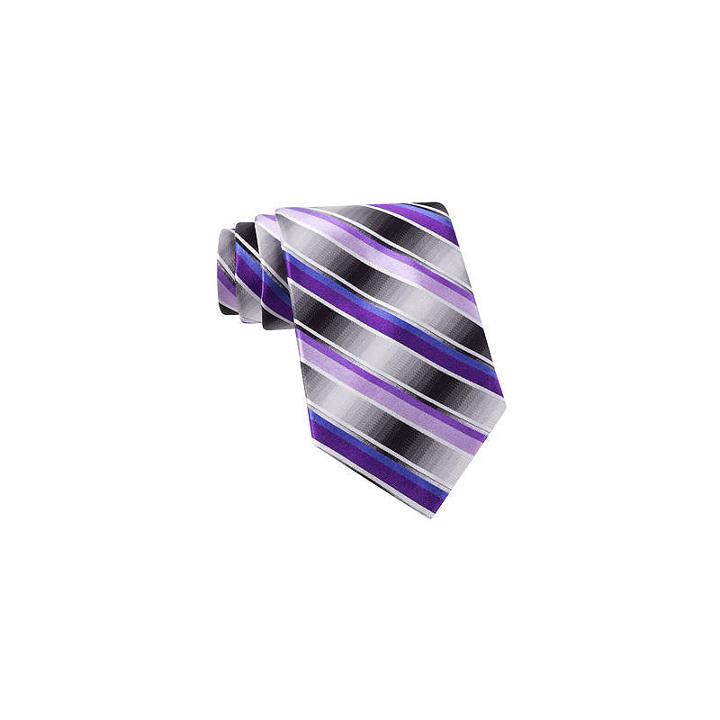 Van Heusen Brave Striped Silk Tie - Extra Long
