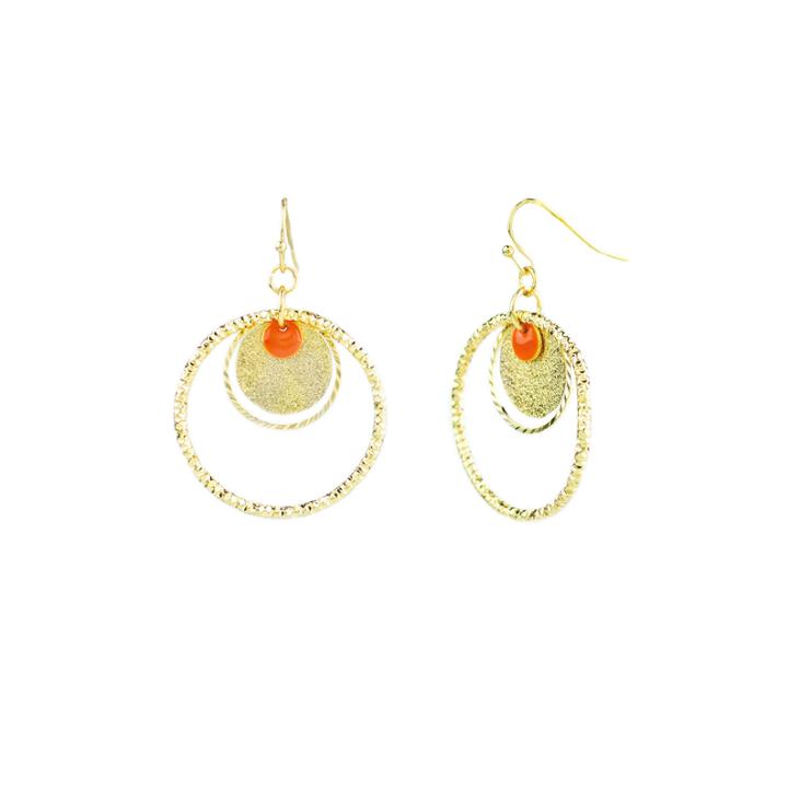 Mixit Orange Hoop Earrings