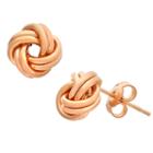 Made In Italy 14k Gold 8.2mm Knot Stud Earrings
